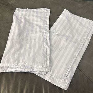 Euro Shams - Ice Blue Sateen